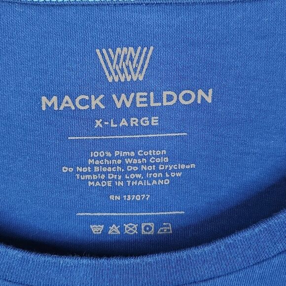 Mack Weldon Blue Short Sleeve Tee - Picture 4 of 6